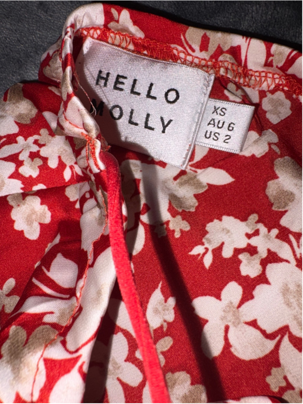 Hello Molly V-Neck Flora Maxi / Midi Dress with Thigh Slit XS - Picture 6 of 6